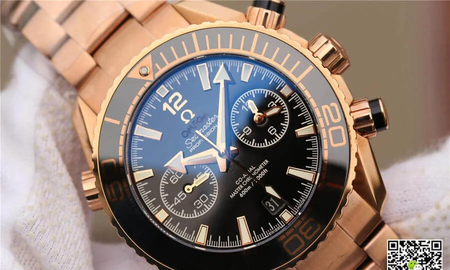 Omega Seamaster Ocean Universe Timing 232.63.46 OM Factory 1:1 Best Edition Replica Watch Gold Strap